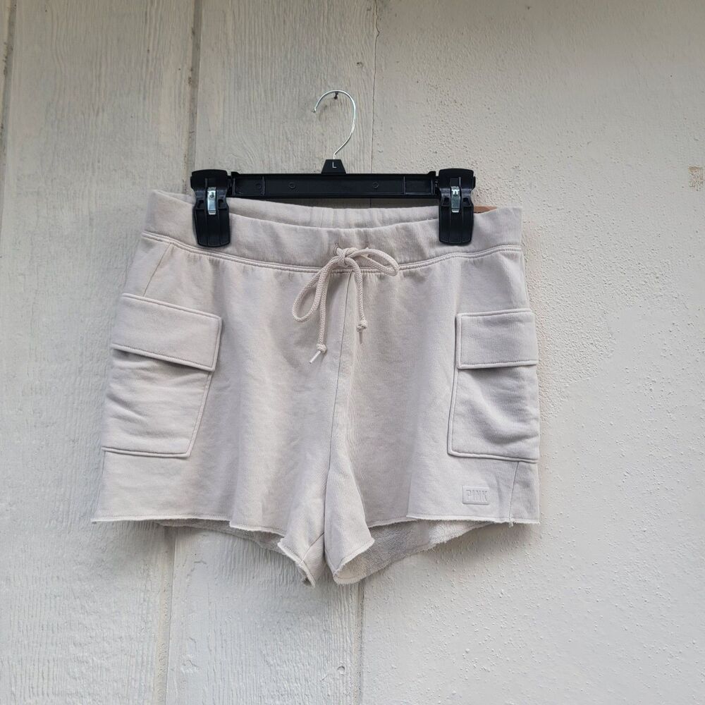 Victoria Secret PINK cargo shorts beige wmns sz  med